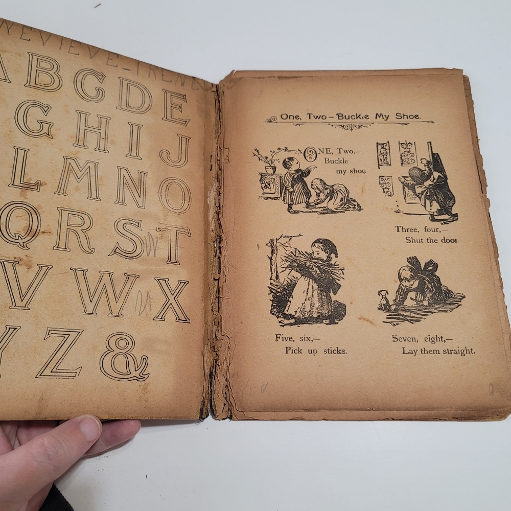 Vintage Childrens Book Play Hours ABC Counting Rhyming Antique Junk‎ Journal - Picture 2 of 4